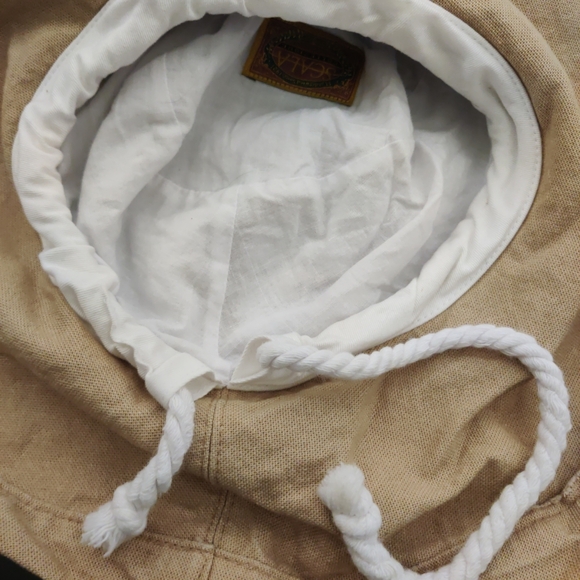 Scala Cream 4 Inch Wide-Brimmed Hat With Chin Strap - Picture 2 of 3